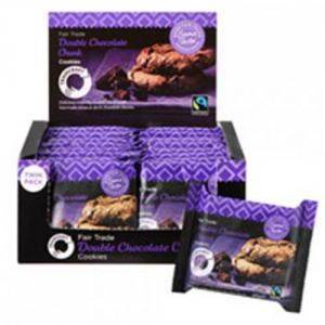 Traidcraft Cookies Double Choc Fairtrade 2 per Minipack Ref A07822